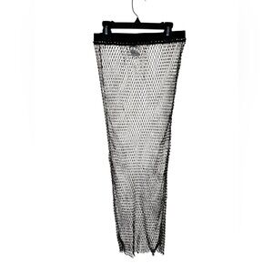 Super sexy and chic rhinestone mesh beach cover up size L
